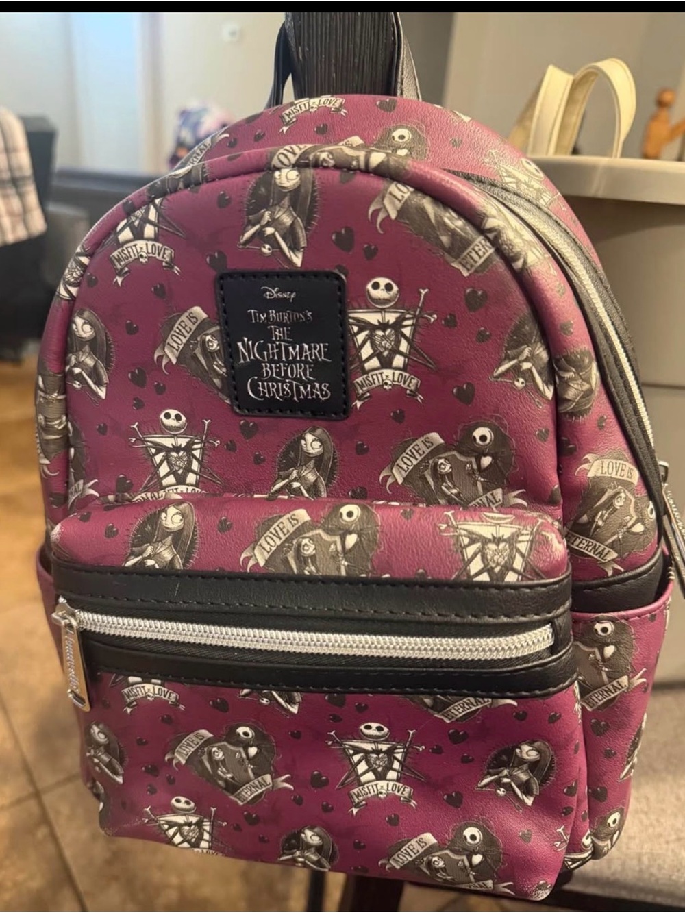 Disney The Nightmare Before Christmas Mini Backpack - Plum Purple